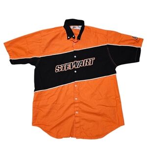 Vintage Winners Circle Tony Stewart Button Up Polo Shirt